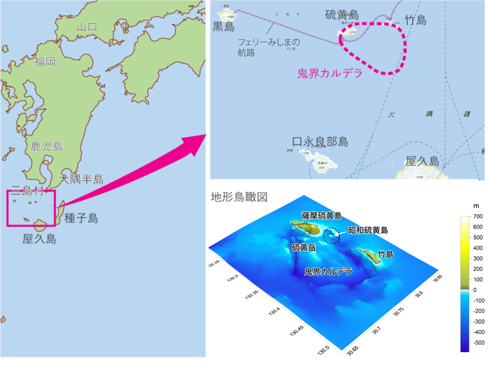 【地図】薩摩硫黄島の位置