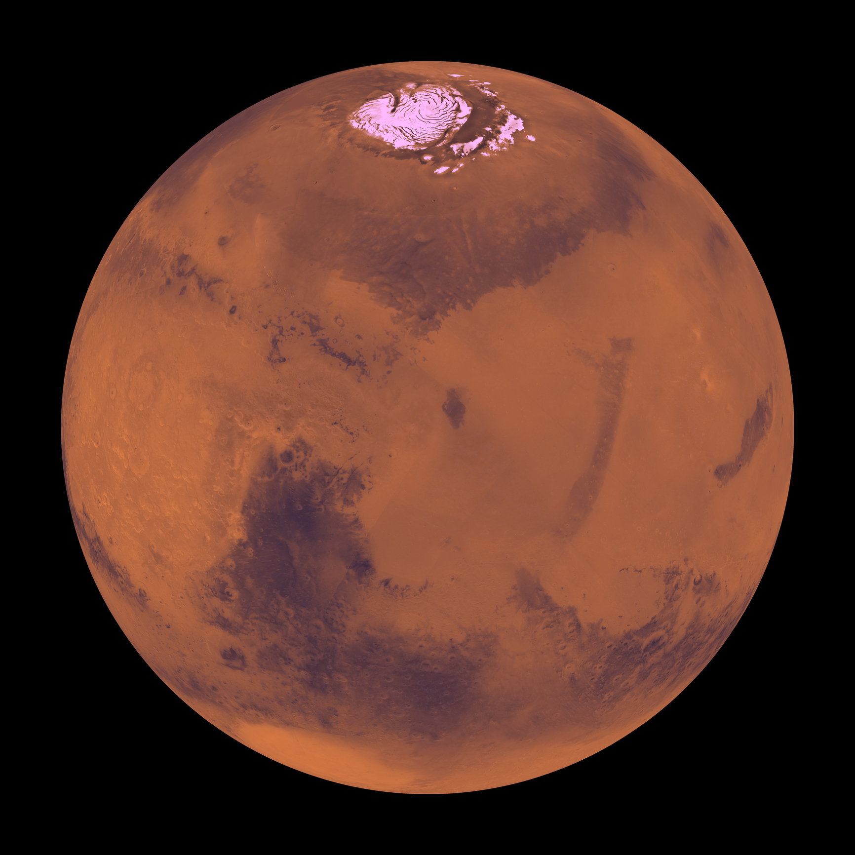 【写真】火星、ボリアヌス平原の見える側から