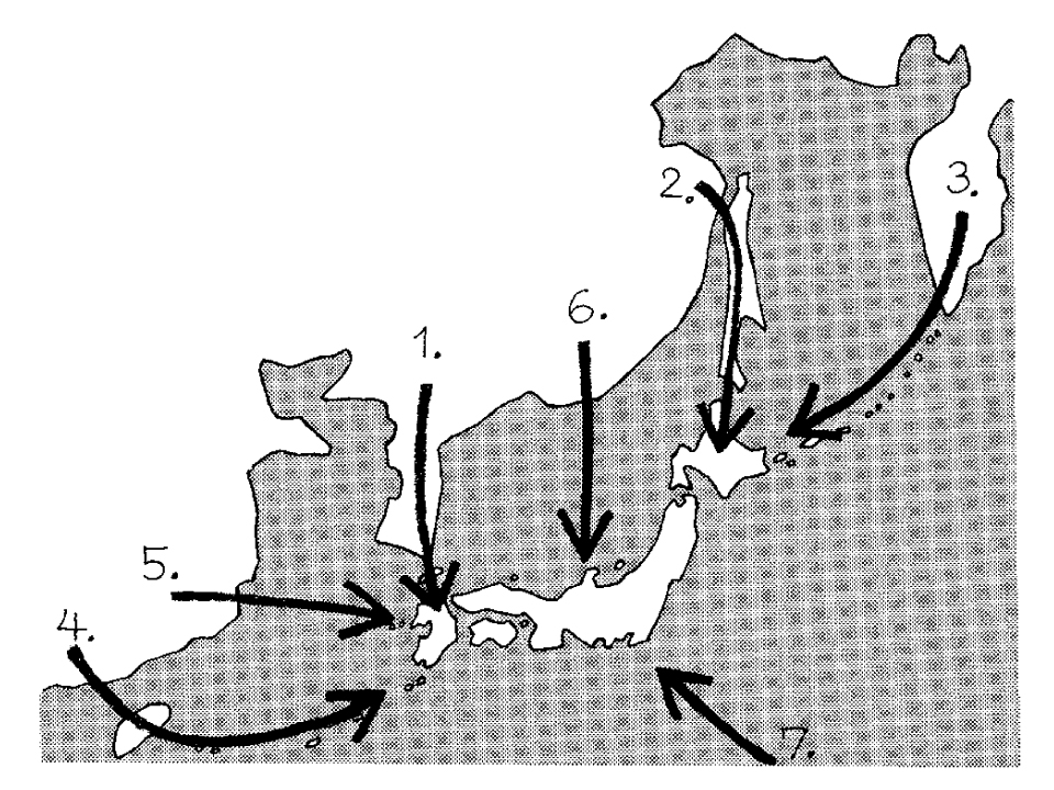 【図】日本列島の空間的位置
