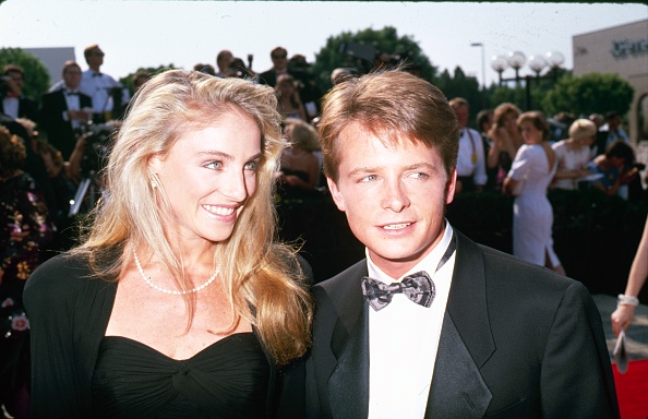 1987年から付き合い始め、1988年に結婚したトレイシー・ポランと　Photo by Getty Images