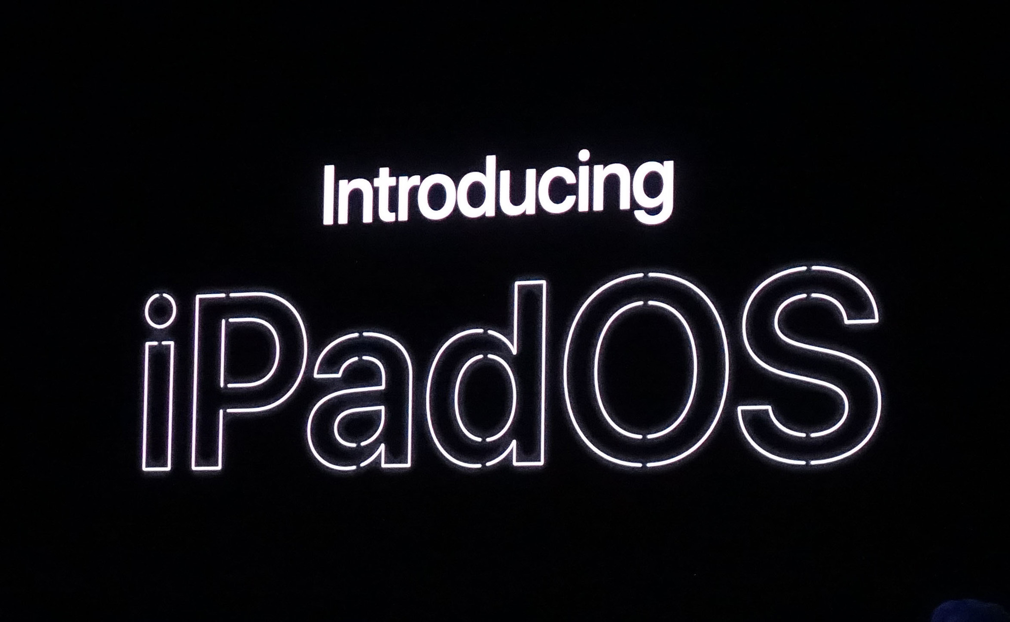 【写真】「iPadOS」に名称変更