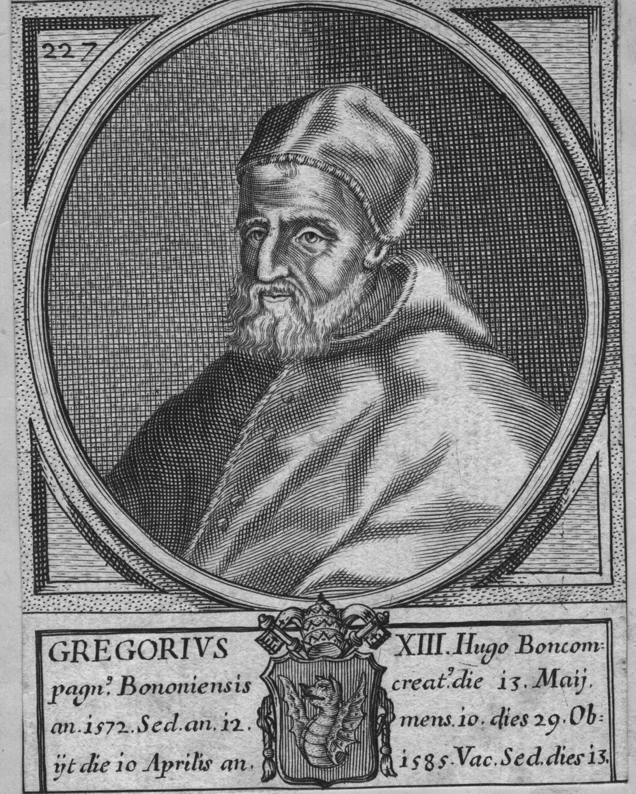 【写真】グレゴリウス13世の肖像