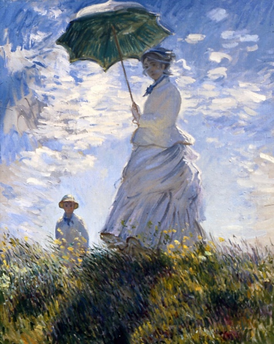 【写真】モネの『散歩、日傘をさす女性』 　ワシントン・ナショナル・ギャラリー