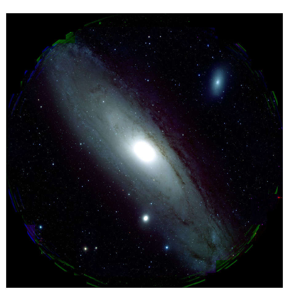 すばる望遠鏡によって撮影されたアンドロメダ銀河